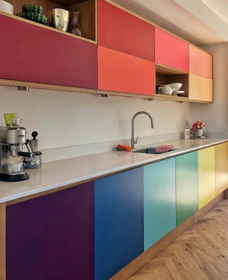 colourful kitchen
