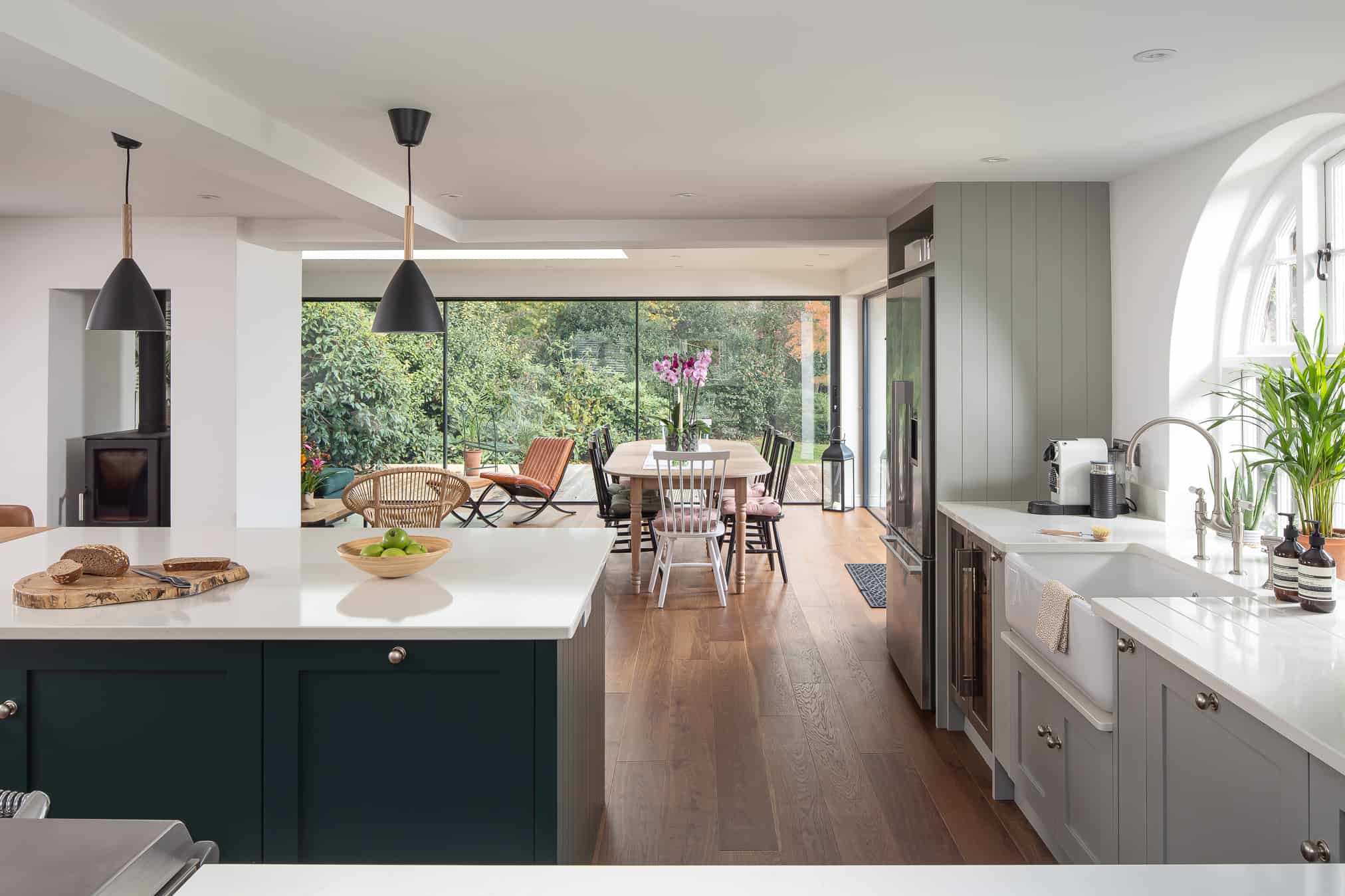 John Lewis of Hungerford shaker kitchen with island