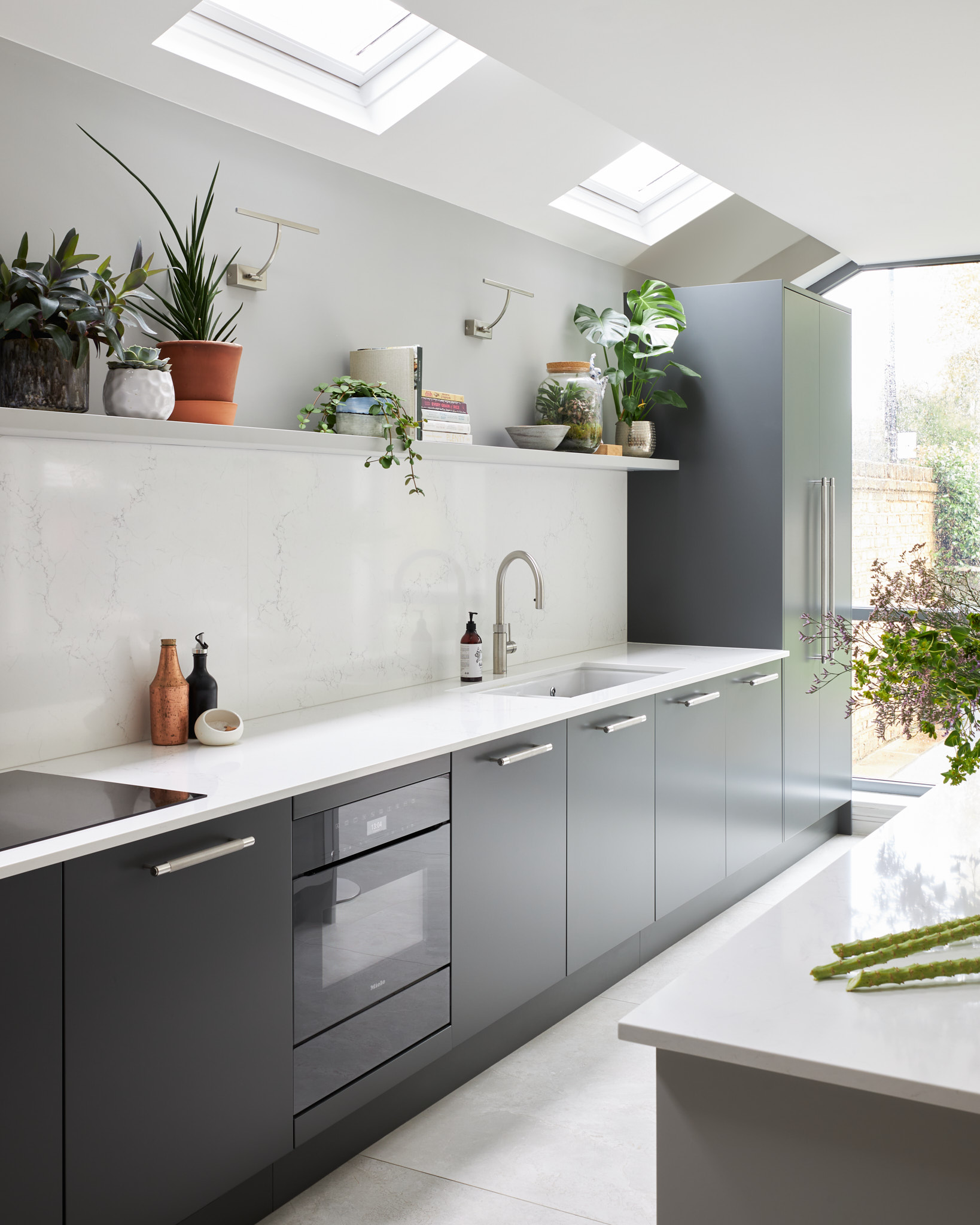 modern grey kitchen