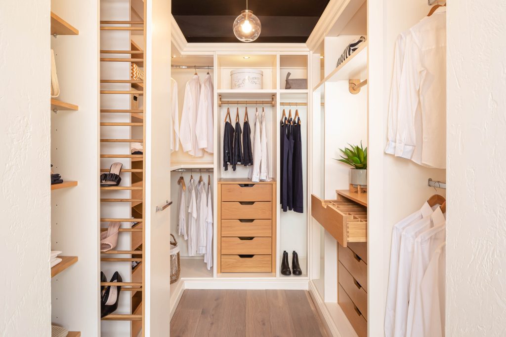 Bespoke walk in wardrobe